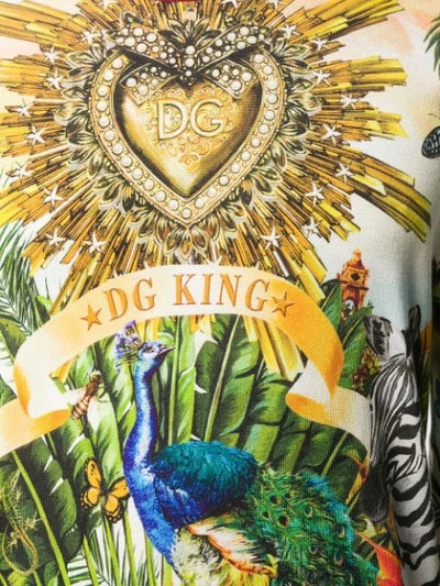 Shop Dolce & Gabbana Dg King Jumper In Yellow