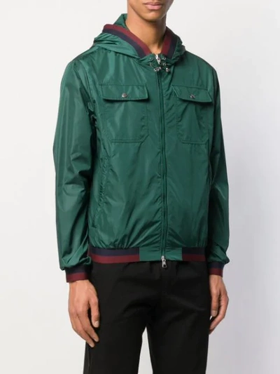 Moncler Atlin Hooded Shell Jacket In Green | ModeSens