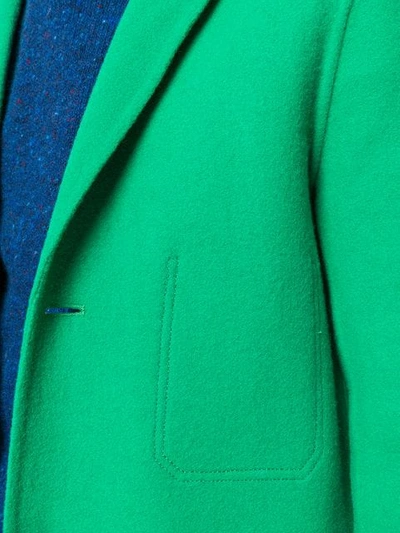 Shop Ami Alexandre Mattiussi Double Face Construction Coat In Green