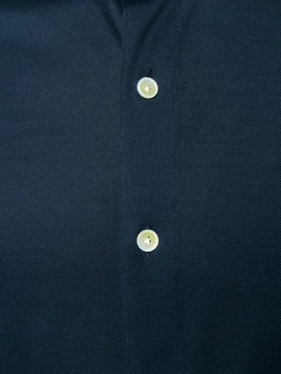 Shop Finamore 1925 Napoli Long Sleeved Shirt - Blue