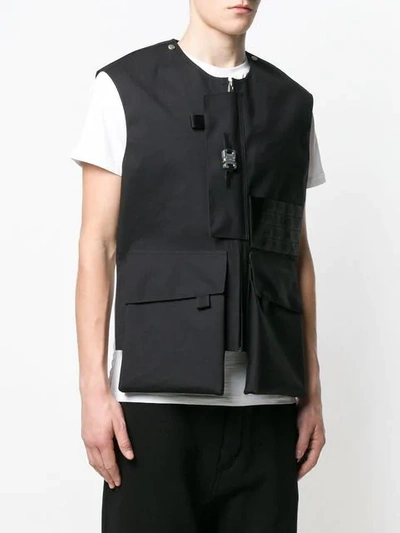 Shop Mackintosh 1017 Alyx 9sm Black Bonded Wool Vest