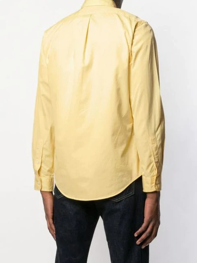 Shop Ralph Lauren Button Down Shirt In Yellow