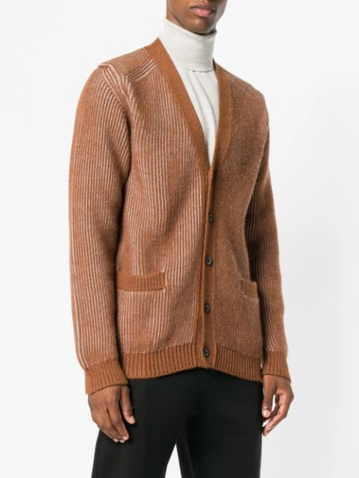 Shop Lanvin Classic Knitted Cardigan - Neutrals