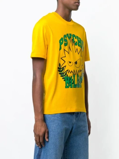 Shop Mcq By Alexander Mcqueen Psycho Billy T In Yellow