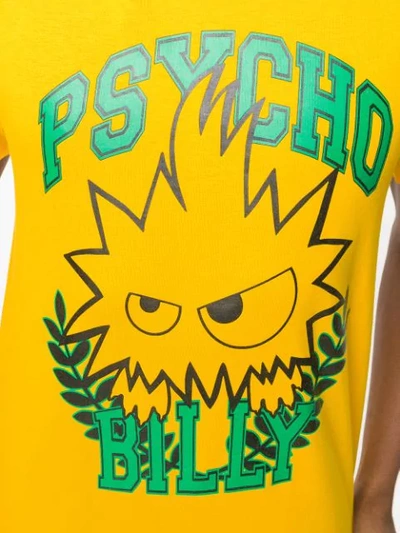 Shop Mcq By Alexander Mcqueen Psycho Billy T In Yellow