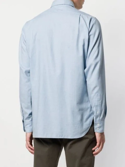 Shop Holland & Holland Classic Fitted Shirt In Blue