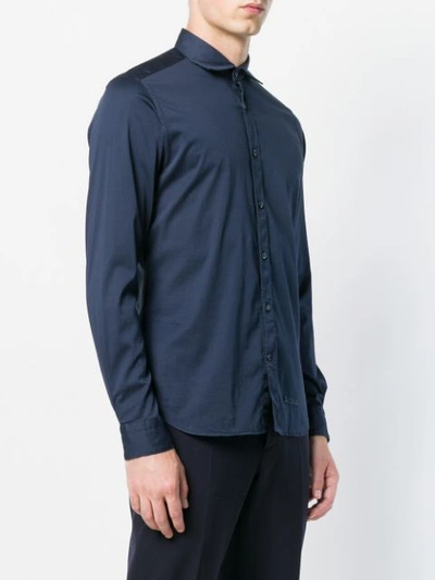 long-sleeve fitted shirt