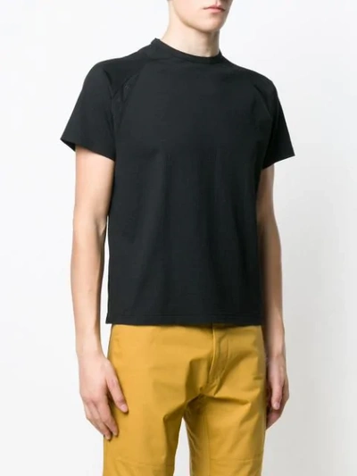 Shop Mackintosh Black Cotton Blend 0004 T-shirt
