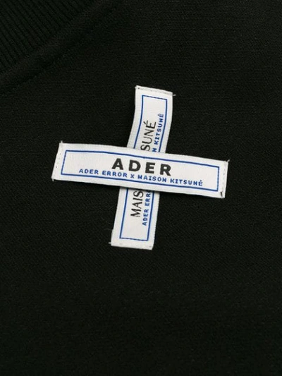 Shop Maison Kitsuné Ader Error X  Sweatshirt In Black