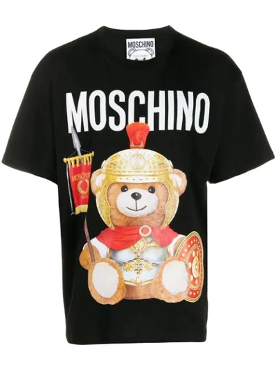 Shop Moschino Roman Teddy Bear T-shirt In Black