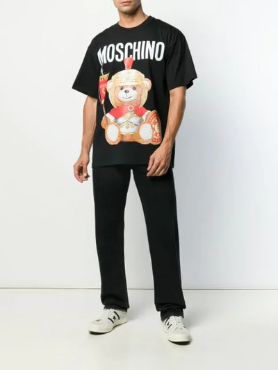 Shop Moschino Roman Teddy Bear T-shirt In Black