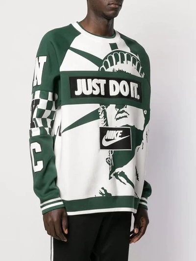 Nike Statue Of Liberty Sweatshirt In Green | ModeSens