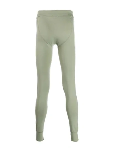 Shop Ron Dorff Front Button Leggings In Green
