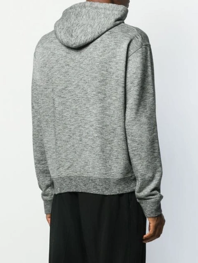 Shop Dsquared2 Icon Print Hoodie In Grey