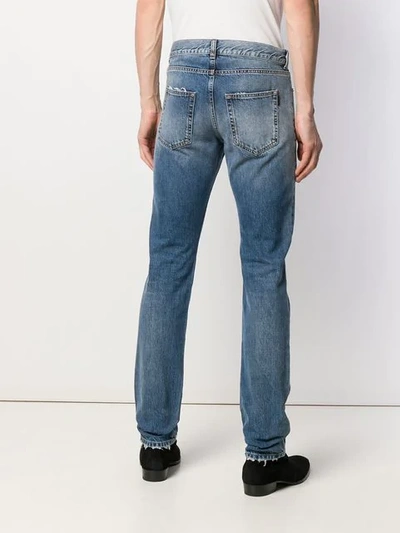 SAINT LAURENT SLIM JEANS - 蓝色