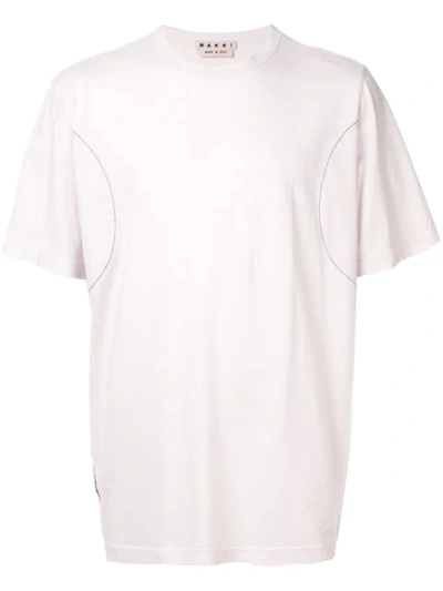 Shop Marni Stitch Detail T-shirt In Pink