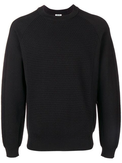 Shop Kenzo Textured Sweatshirt In Black