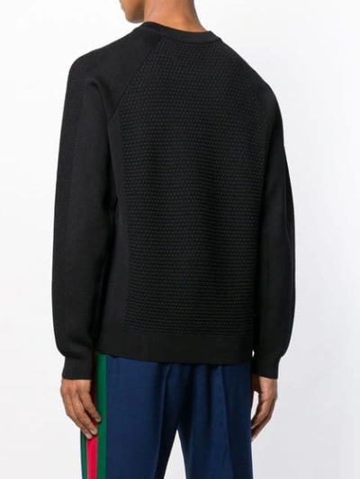Shop Kenzo Textured Sweatshirt In Black