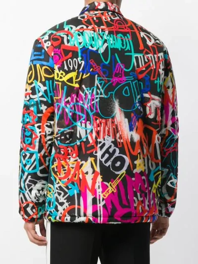 Shop Dsquared2 Graffiti Lightweight Jacket - Multicolour