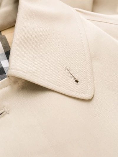 Pre-owned Burberry 1990's Single-breasted Overcoat In Neutrals