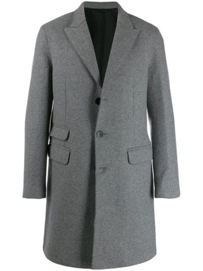 Shop Neil Barrett Tailored Coat In Grey