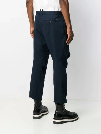 Shop Dsquared2 Tapered Trousers In Blue