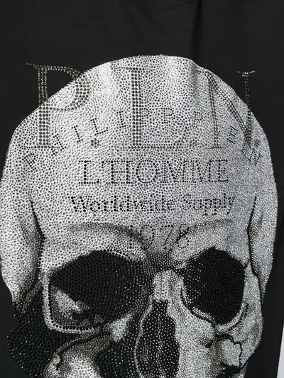 Shop Philipp Plein Platinum Cut Skull T-shirt In Black
