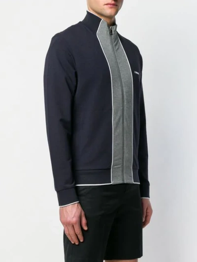 Shop Z Zegna Sporty Zipped Up Jacket In Blue