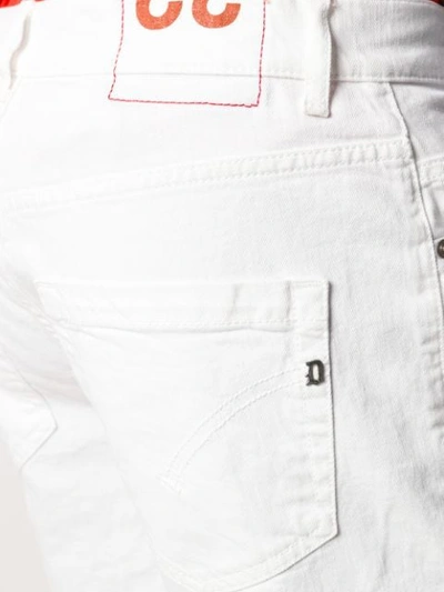 Shop Dondup Knee-length Denim Shorts In White