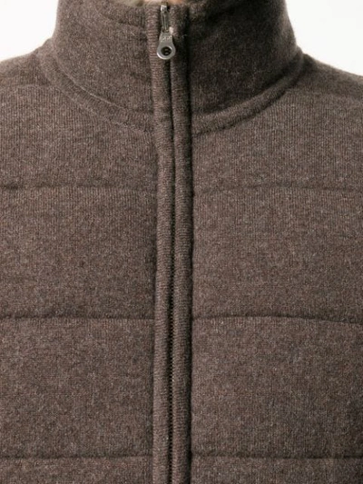 Shop N•peal Fur Lined Gilet In Brown