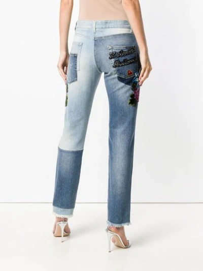 Shop Dolce & Gabbana 'cupid' Jeans - Blue