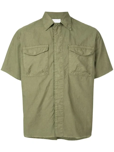 Shop John Elliott Short Sleeve Shirt In Green