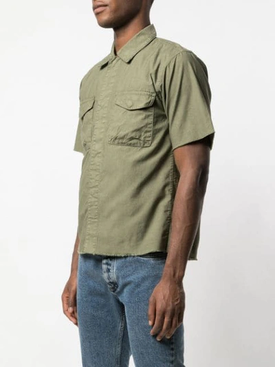 Shop John Elliott Short Sleeve Shirt In Green
