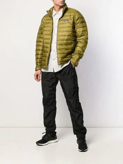 Shop Patagonia Quilted Jacket In Green