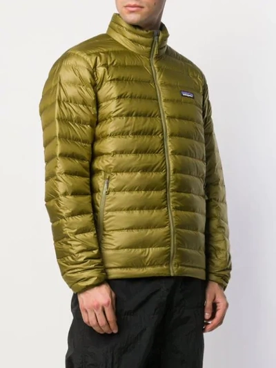 Shop Patagonia Quilted Jacket In Green