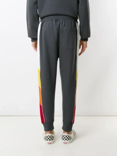 Shop Àlg Colour Block Track Pants In Grey