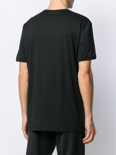 Shop Dolce & Gabbana King Logo Embroidered T-shirt In Black