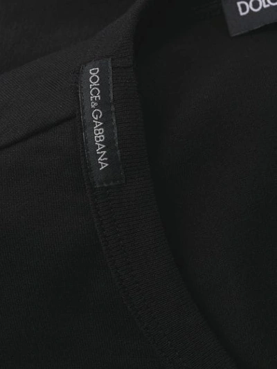 Shop Dolce & Gabbana King Logo Embroidered T-shirt In Black
