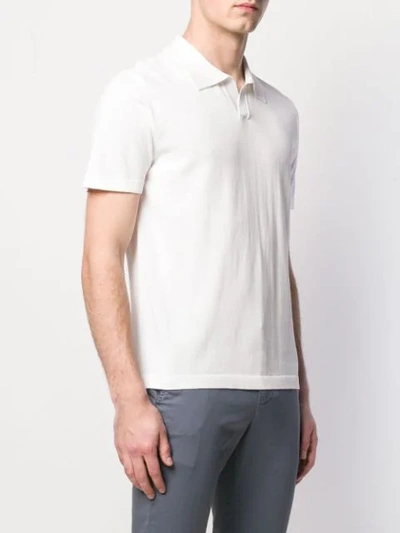Shop Dondup Polo Shirt In White