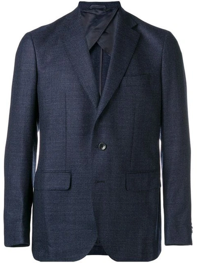 Shop Larusmiani Classic Formal Jacket In Blue
