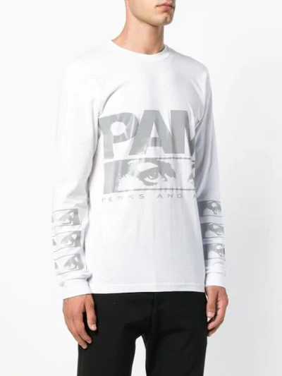 Shop Perks And Mini Pam  Aiden Graphic Print Logo Top - White