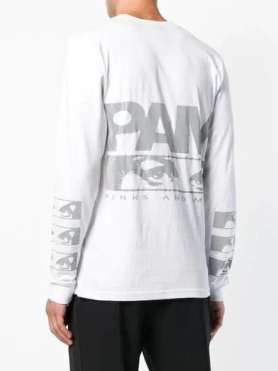 Shop Perks And Mini Pam  Aiden Graphic Print Logo Top - White