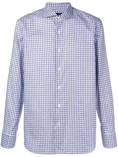 Shop Alessandro Gherardi Check Shirt In Blue