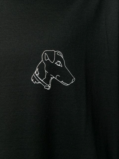 Shop Lanvin Illustration Print T-shirt In Black
