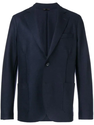 Shop Altea Classic Single-breasted Blazer In Blue