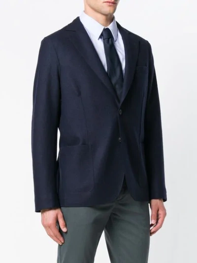 Shop Altea Classic Single-breasted Blazer In Blue