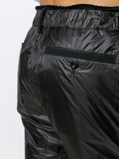 Shop Sacai Elastic Waist Trousers - Black