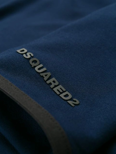Shop Dsquared2 Logo Printed Shorts - Blue