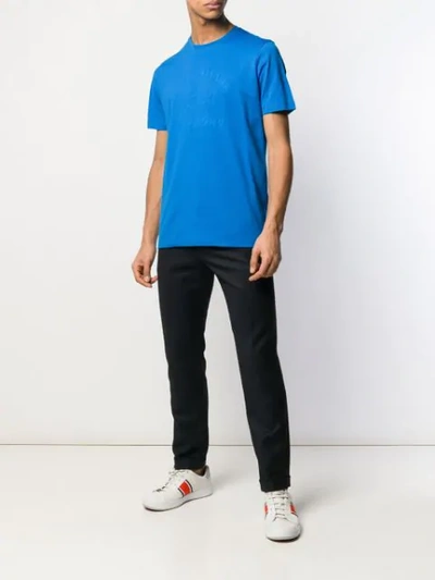 Paul & Shark Tonal Logo Print T-shirt In Blue