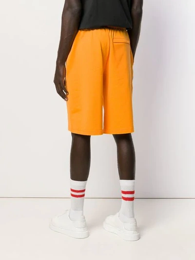Shop Kenzo Elasticated Waistband Shorts In Orange